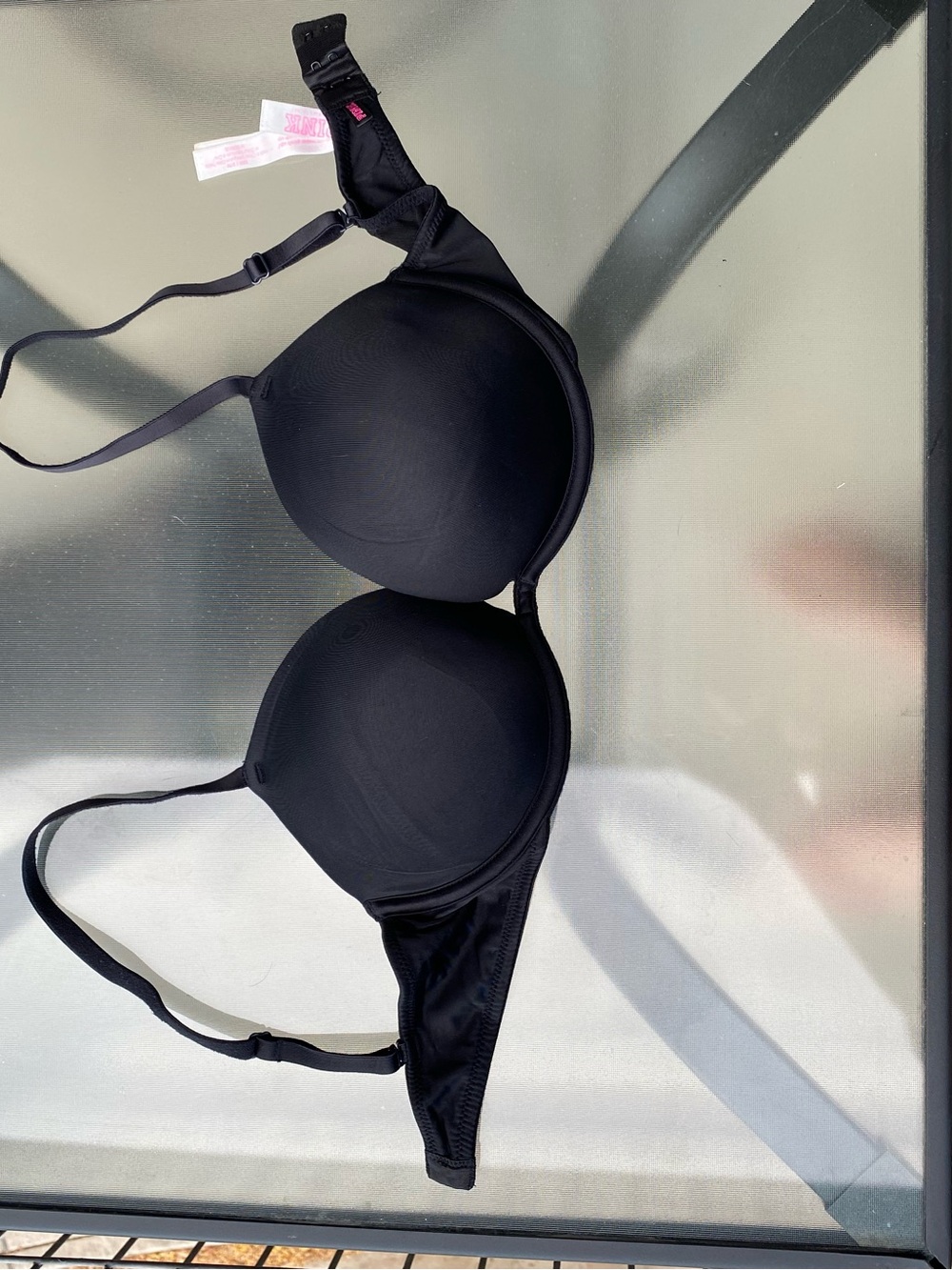 PINK Victoria's Secret Black T-Shirt Bra